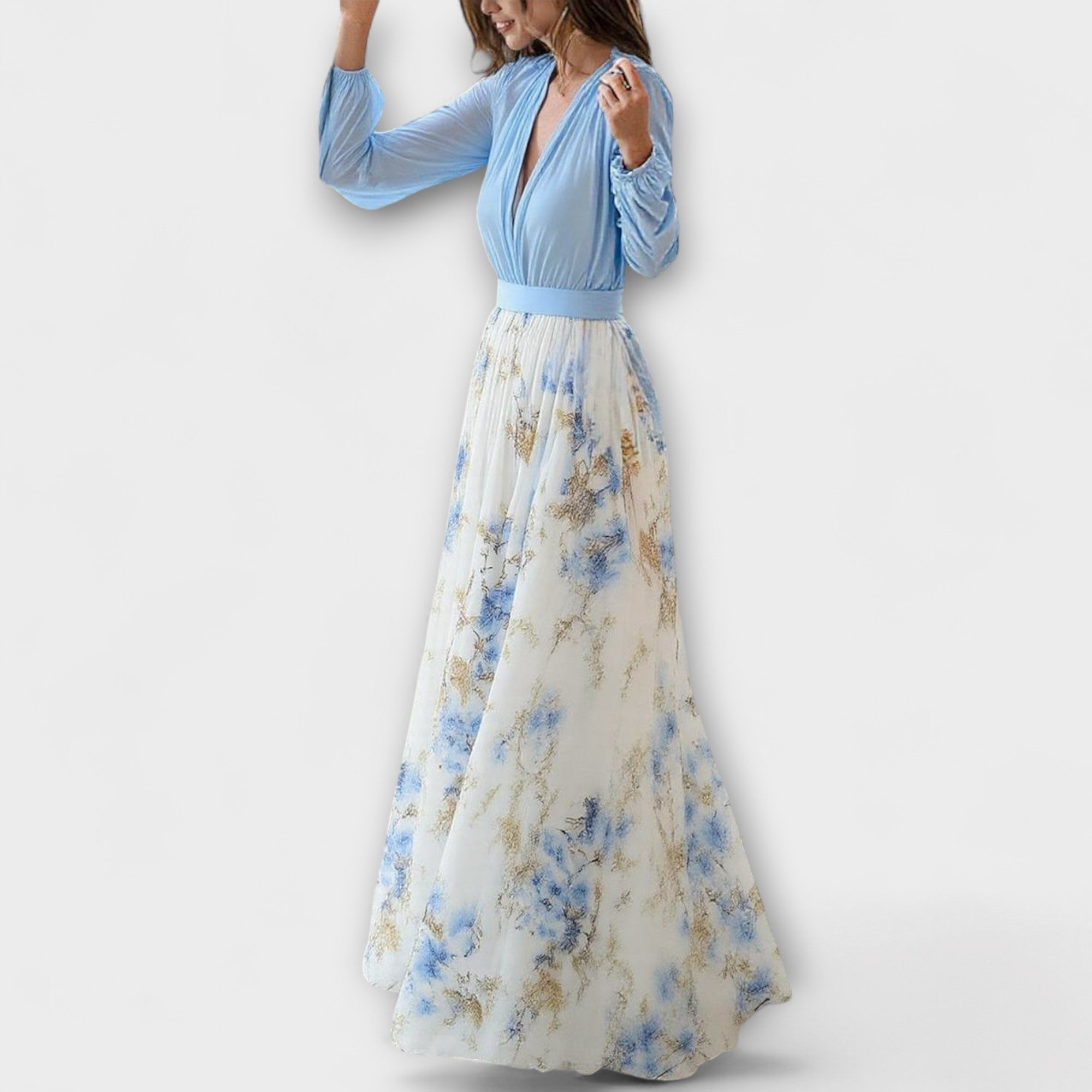 Harper - Blomstrete Maxikjole