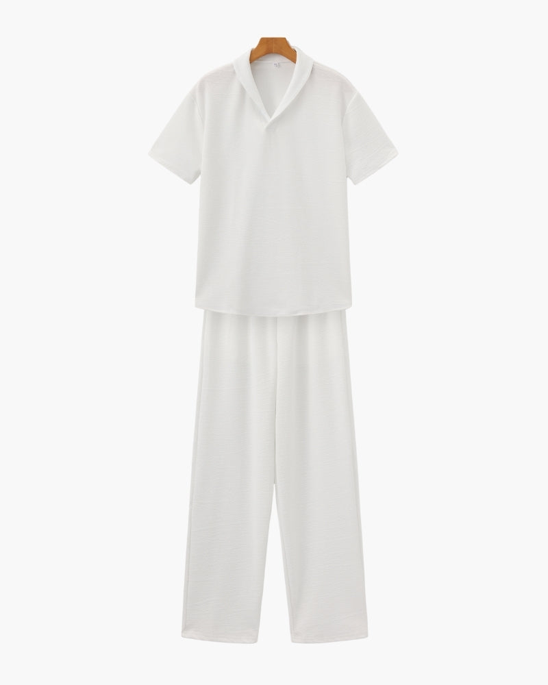 Bomull Polo & Bukse Sett