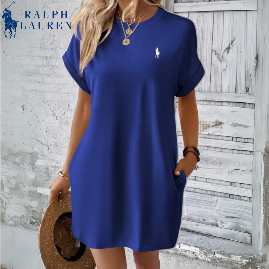 R. Lauren Casual Kjole | Minimalistisk Eleganse for Hverdagsbruk