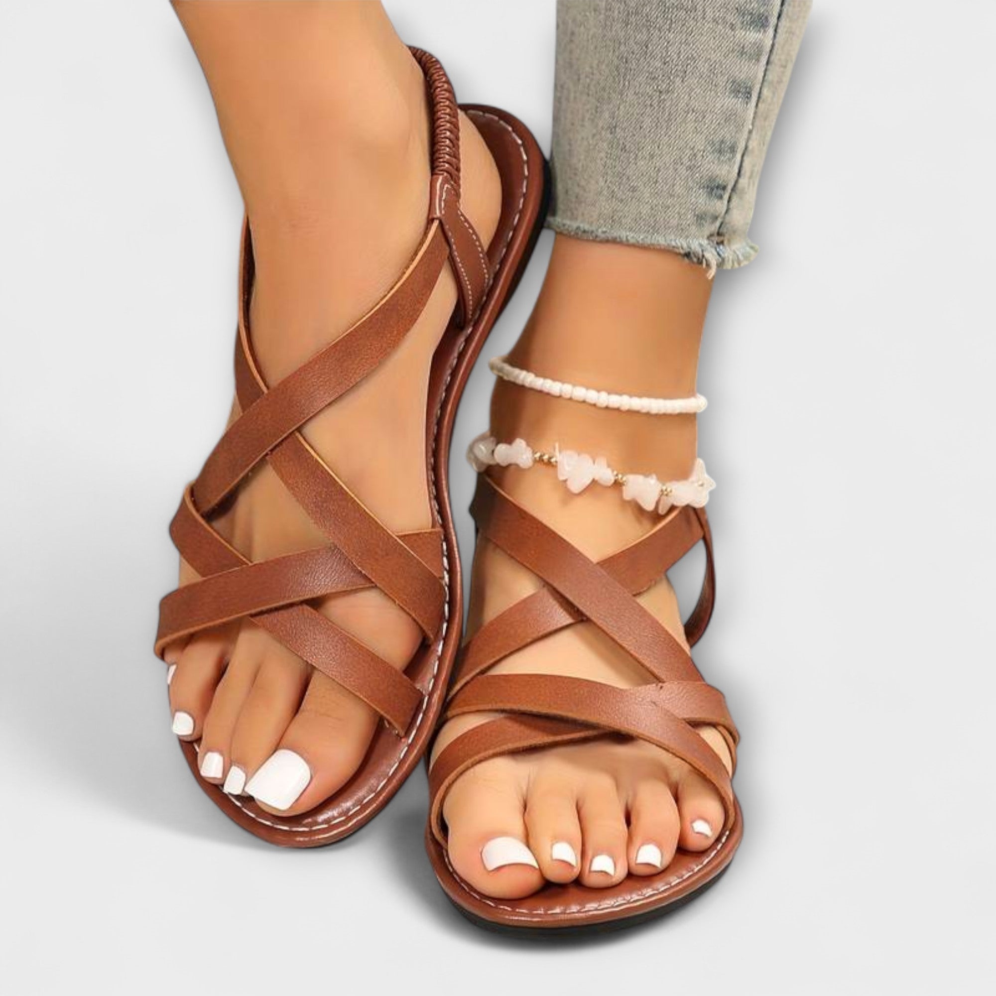 Deborah - Kvinne Sandaler med Lett Kryssrem