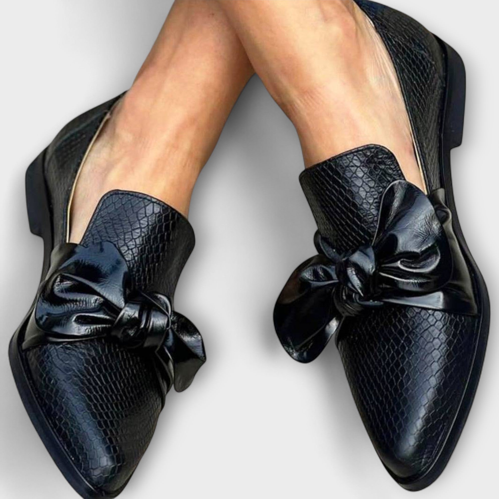 Claudia - Loafers med Sløyfedetalj