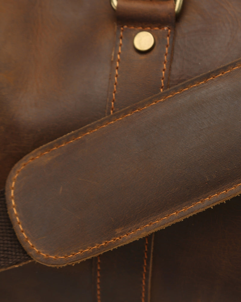 Montague Lær Duffle