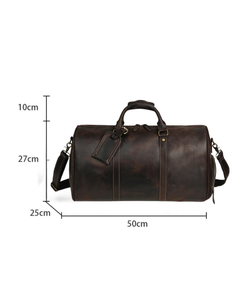 Montague Lær Duffle