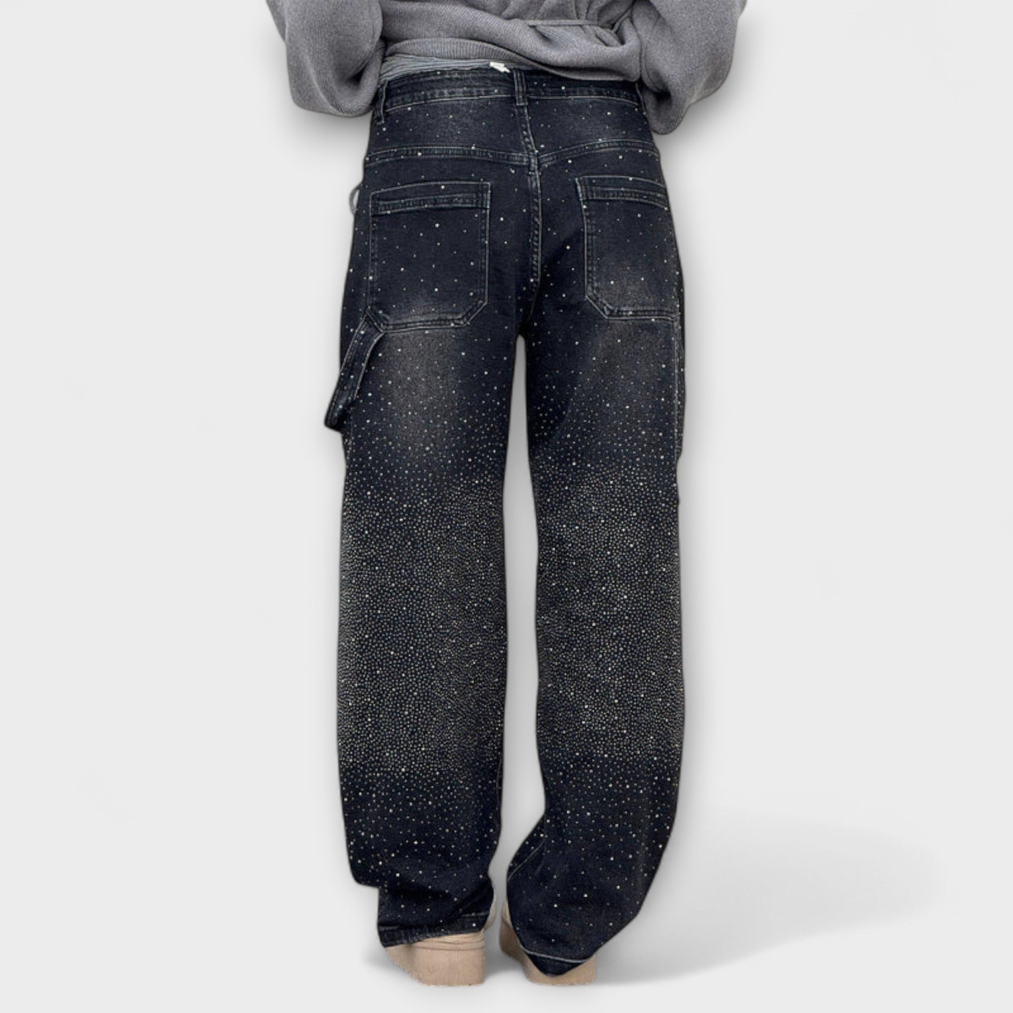 Fable - Shine Denim Jeans i Balloon Carpenter Style