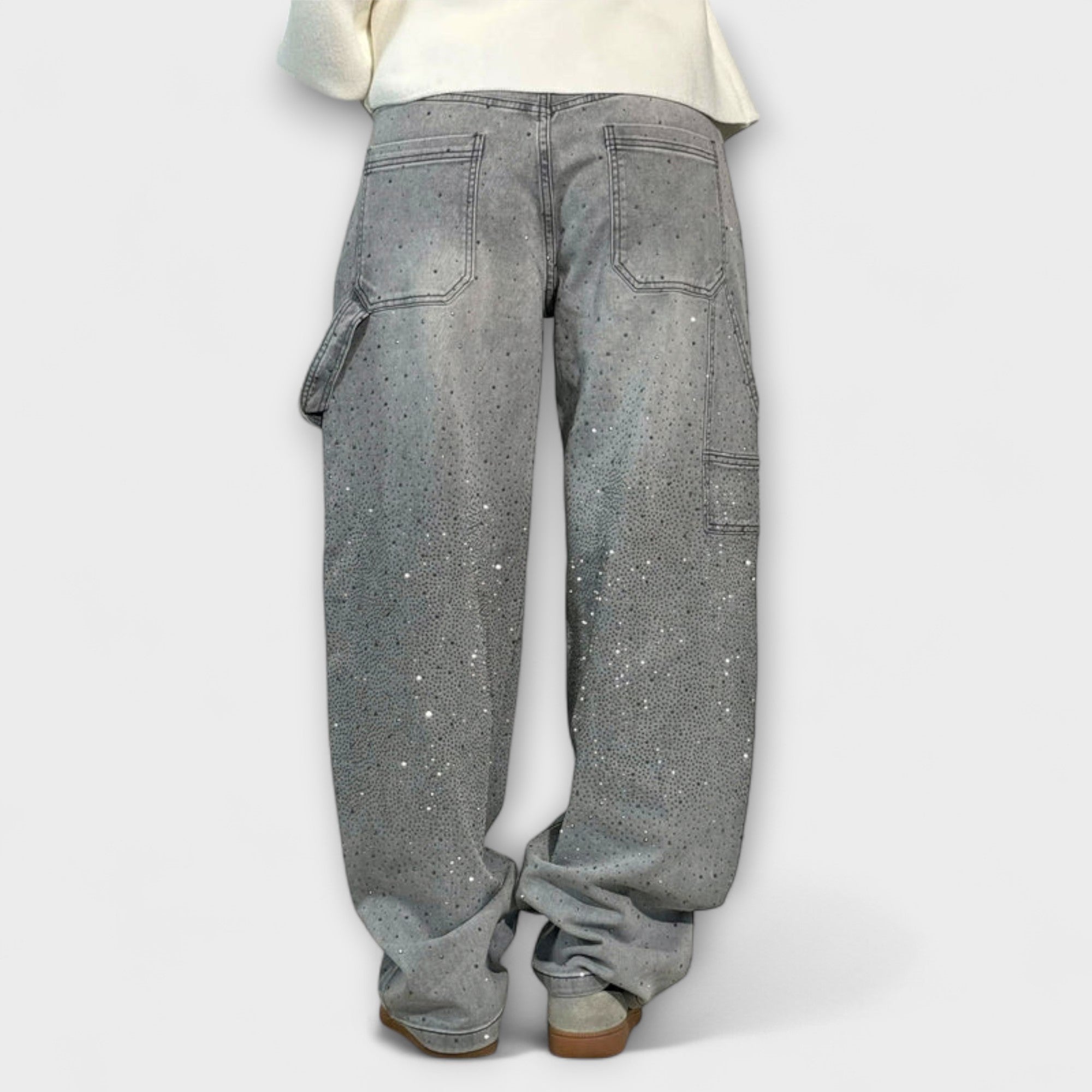 Fable - Shine Denim Jeans i Balloon Carpenter Style
