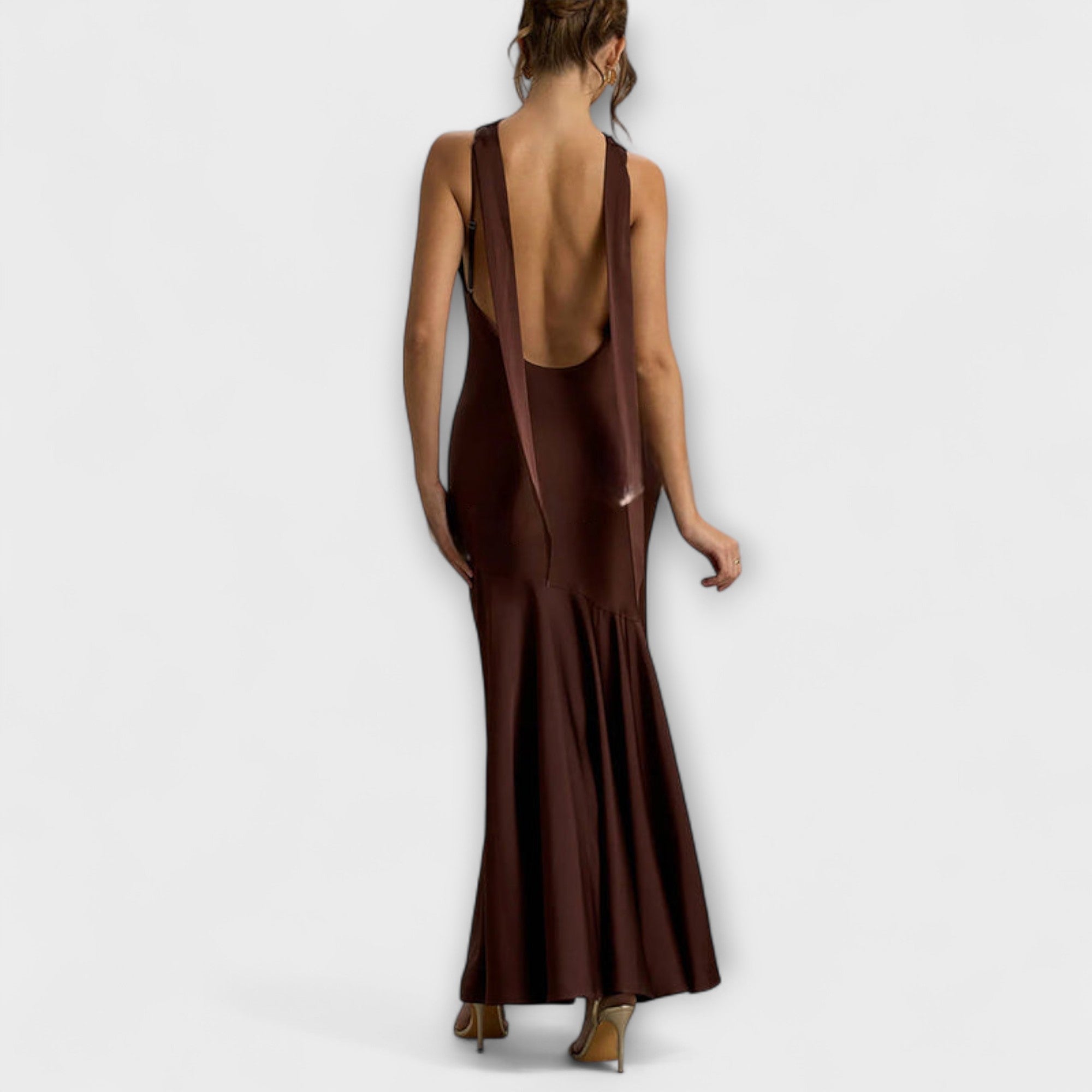Lennon - Elegant Maxi Kjole i Sateng