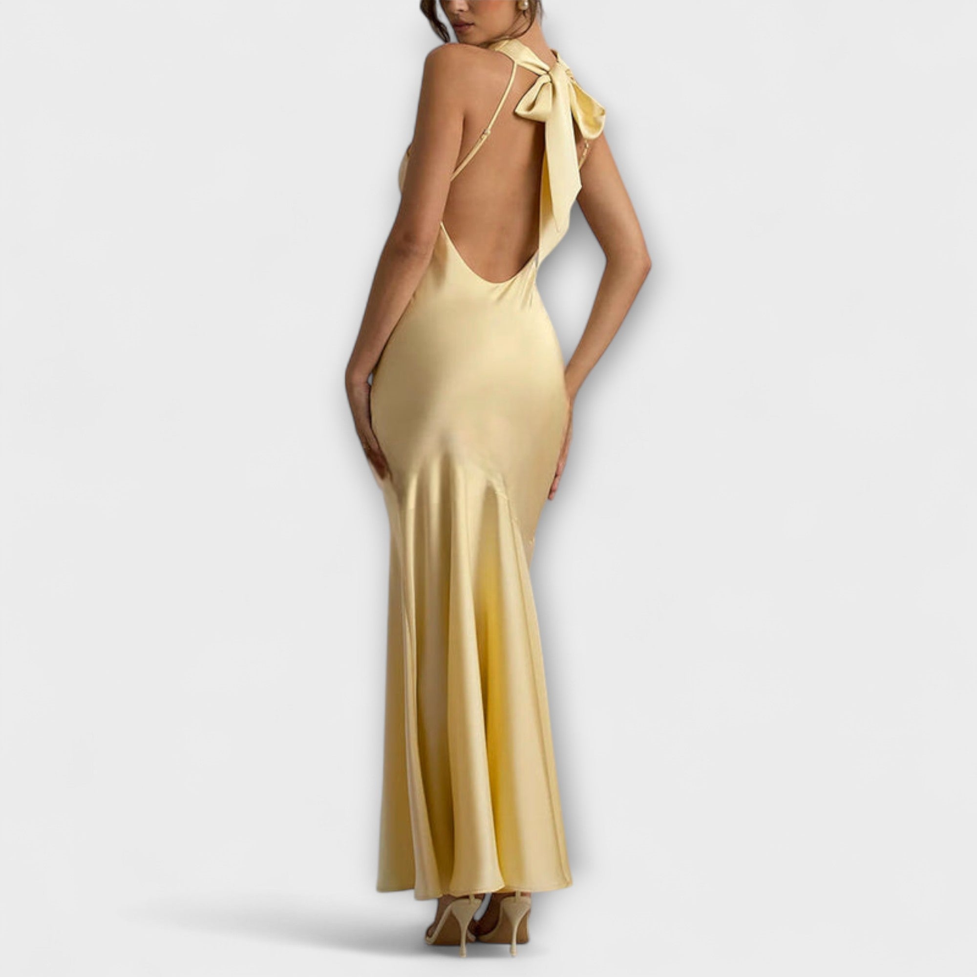 Lennon - Elegant Maxi Kjole i Sateng