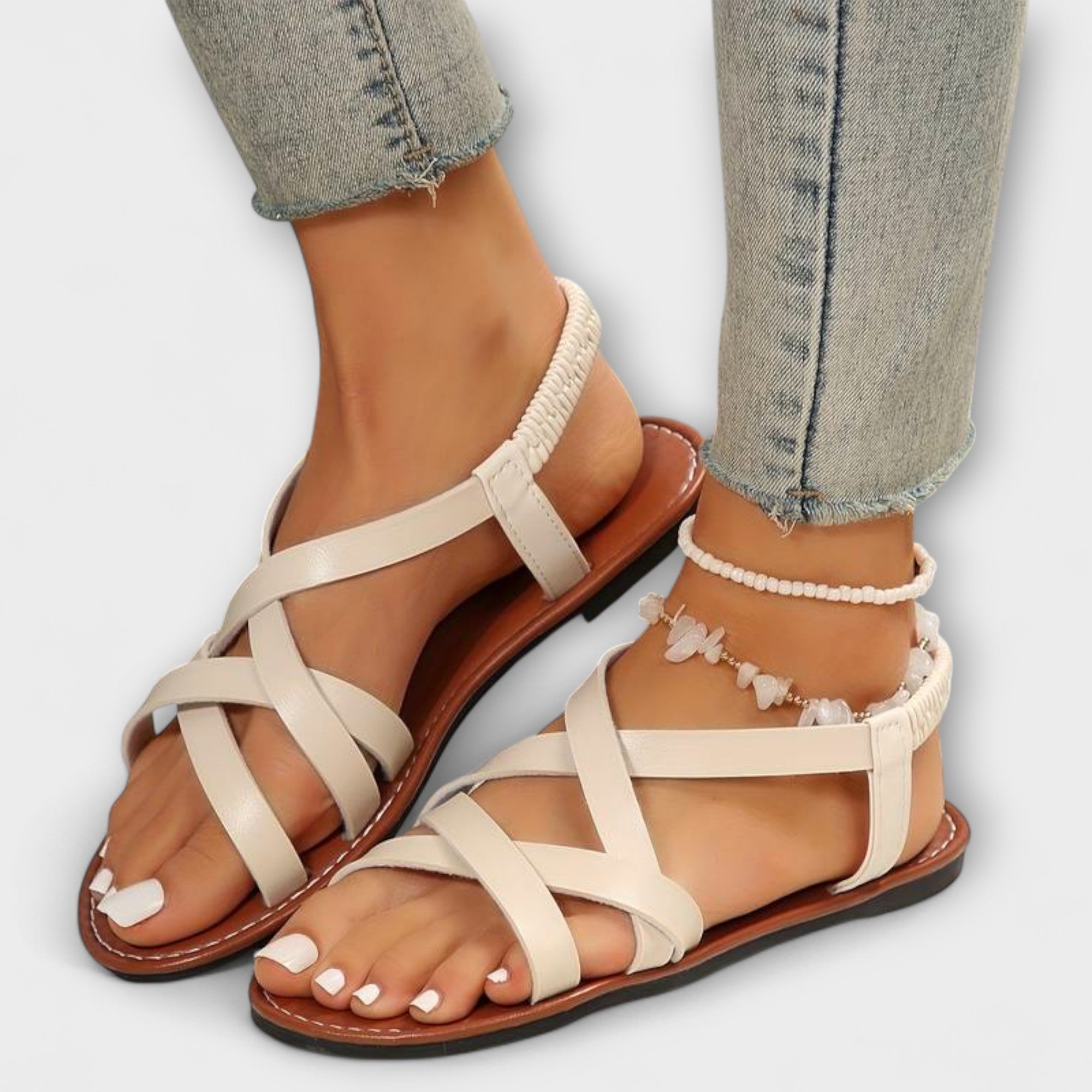Deborah - Kvinne Sandaler med Lett Kryssrem