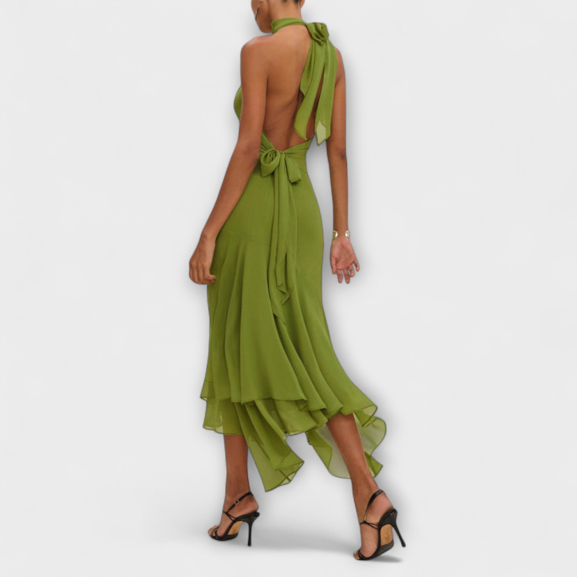 Elodie - Chic Asymmetrisk Maxikjole