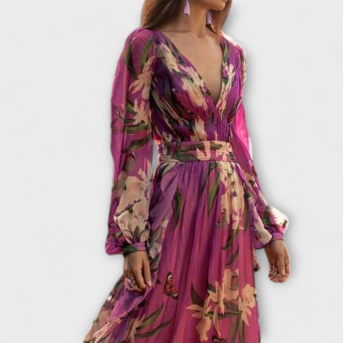 Høykvalitets Elegant Maxi Kjole