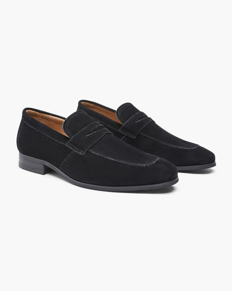Gamle Penger Suede Penny Loafers
