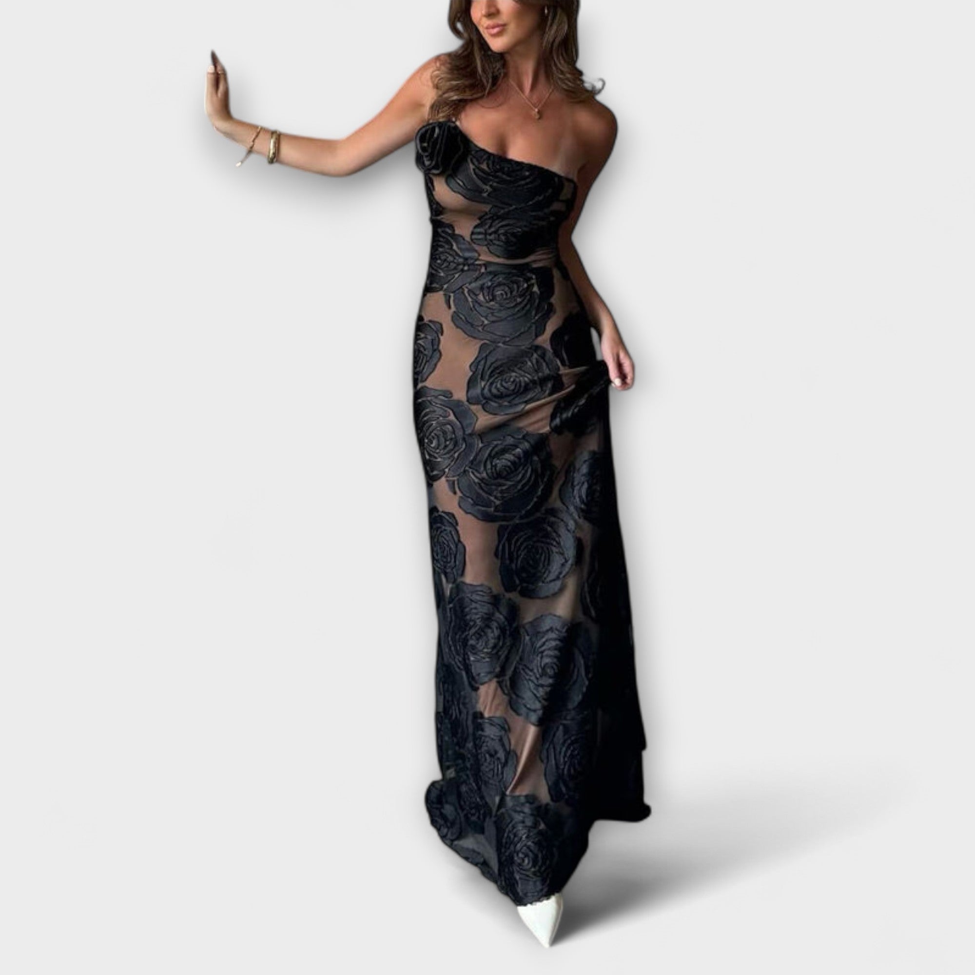 Sara - Blomstre Maxi Kjole