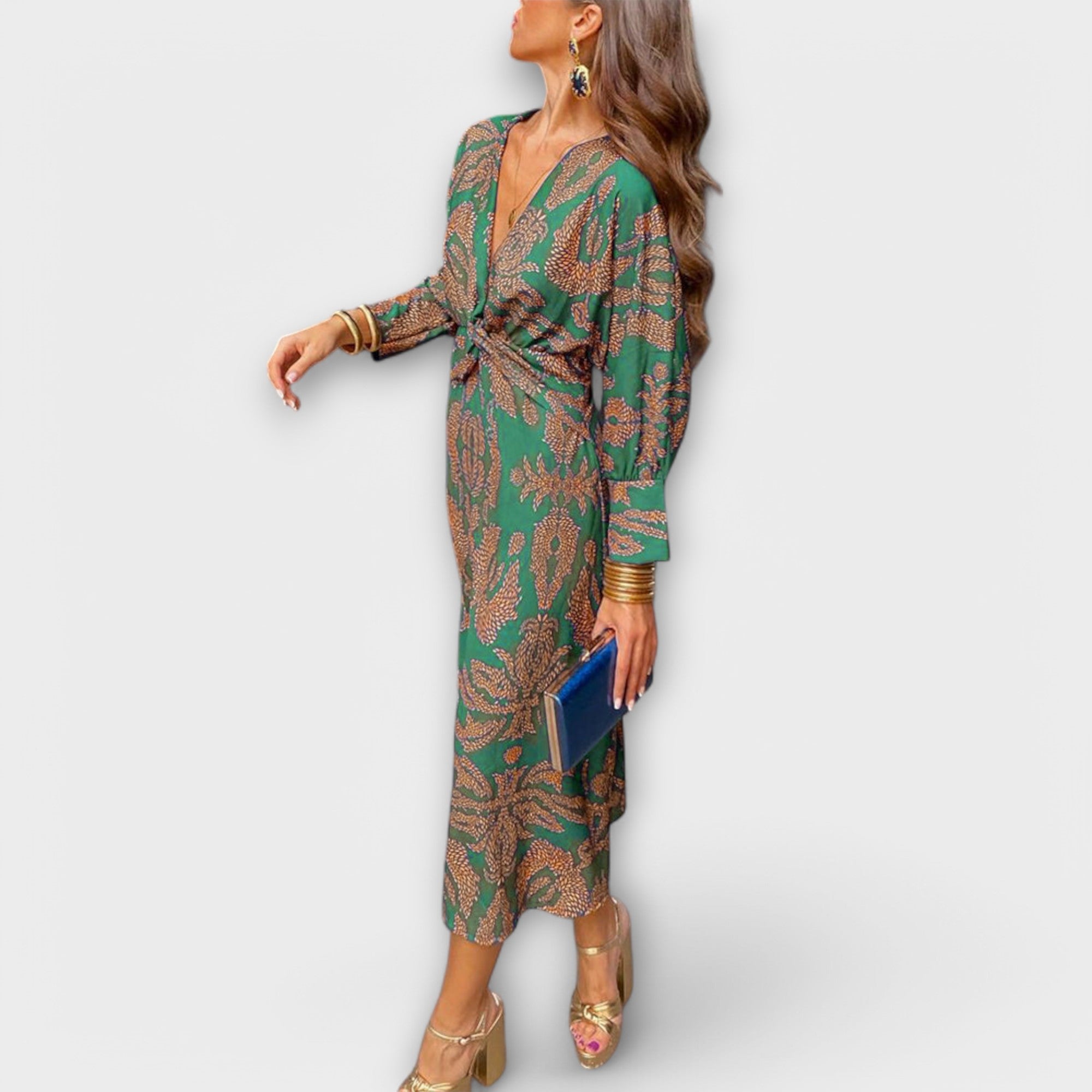 Oriana - Elegant Kjole med Lange Ermer