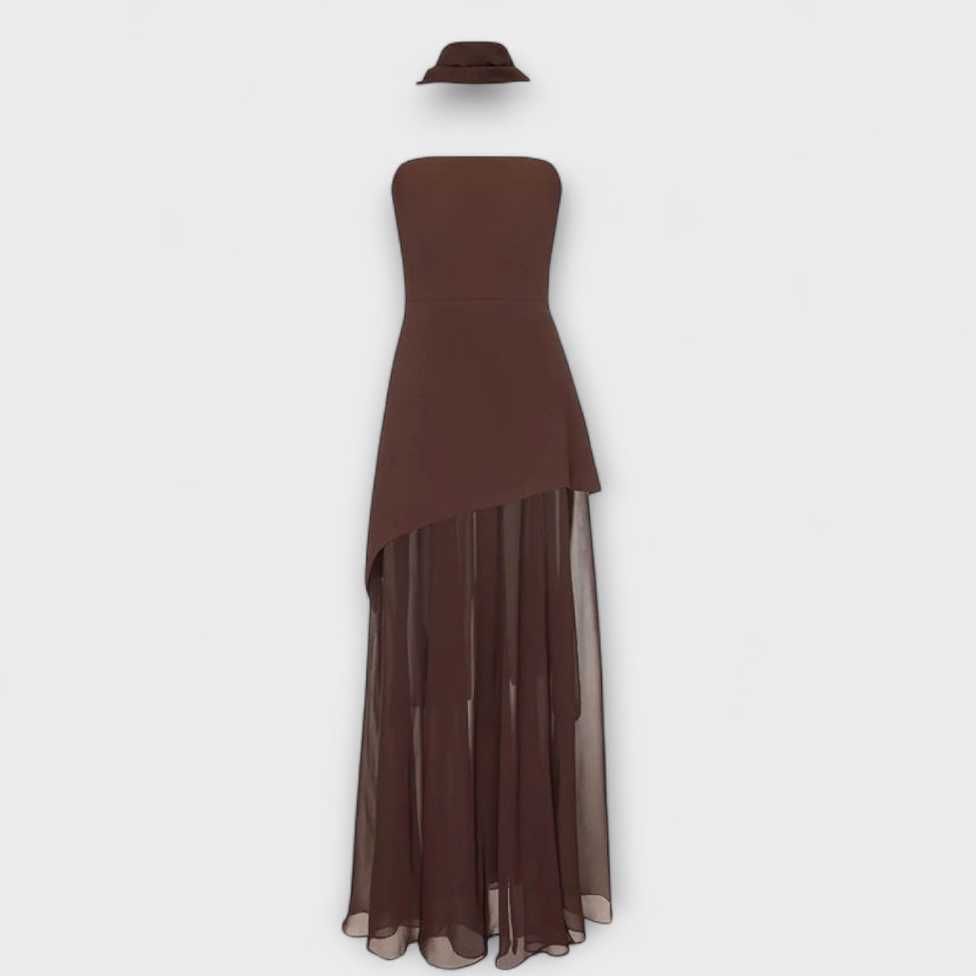 Goldie - Maxi Kjole Laget av Chiffon