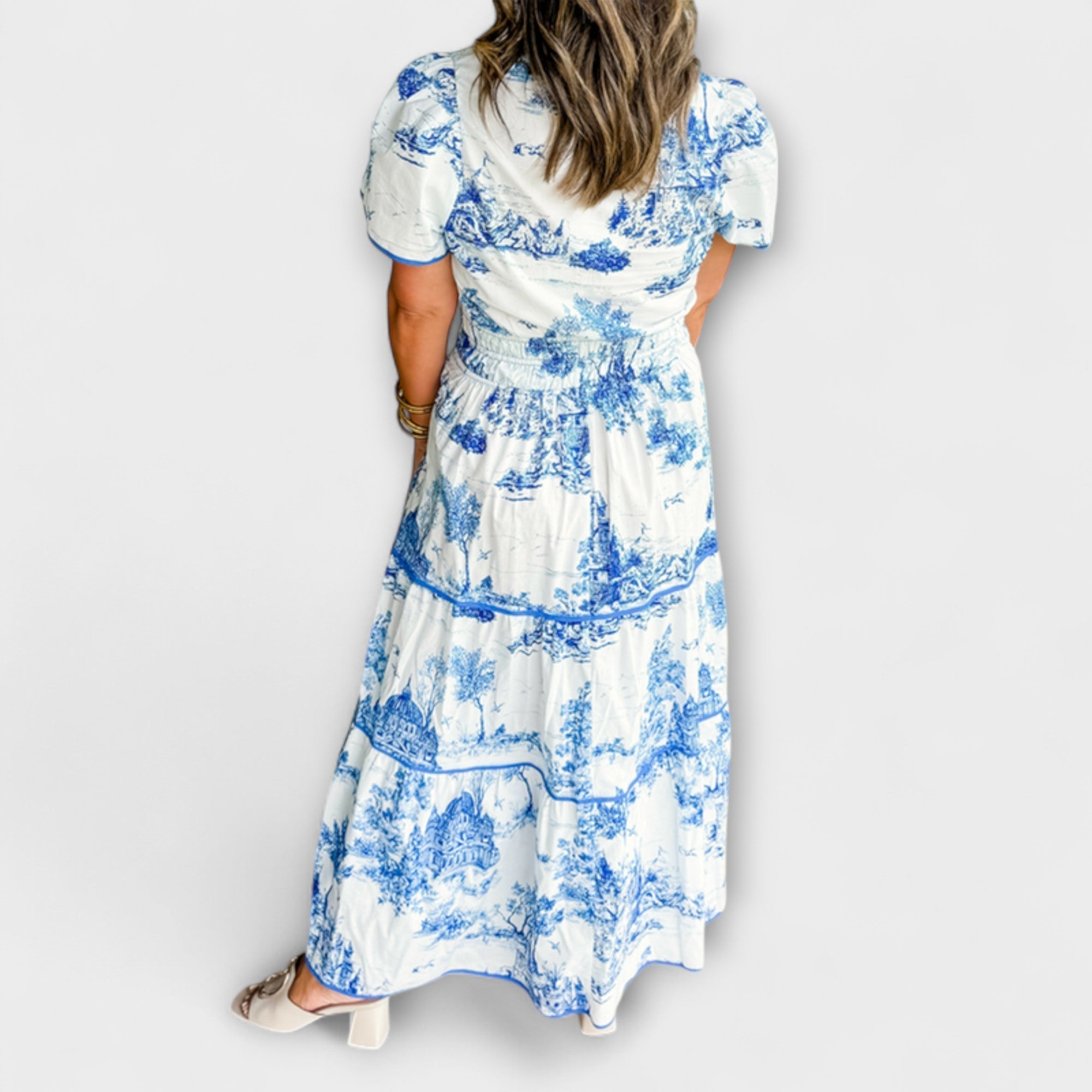 Eliza - Tidløs Toile Maxi Kjole