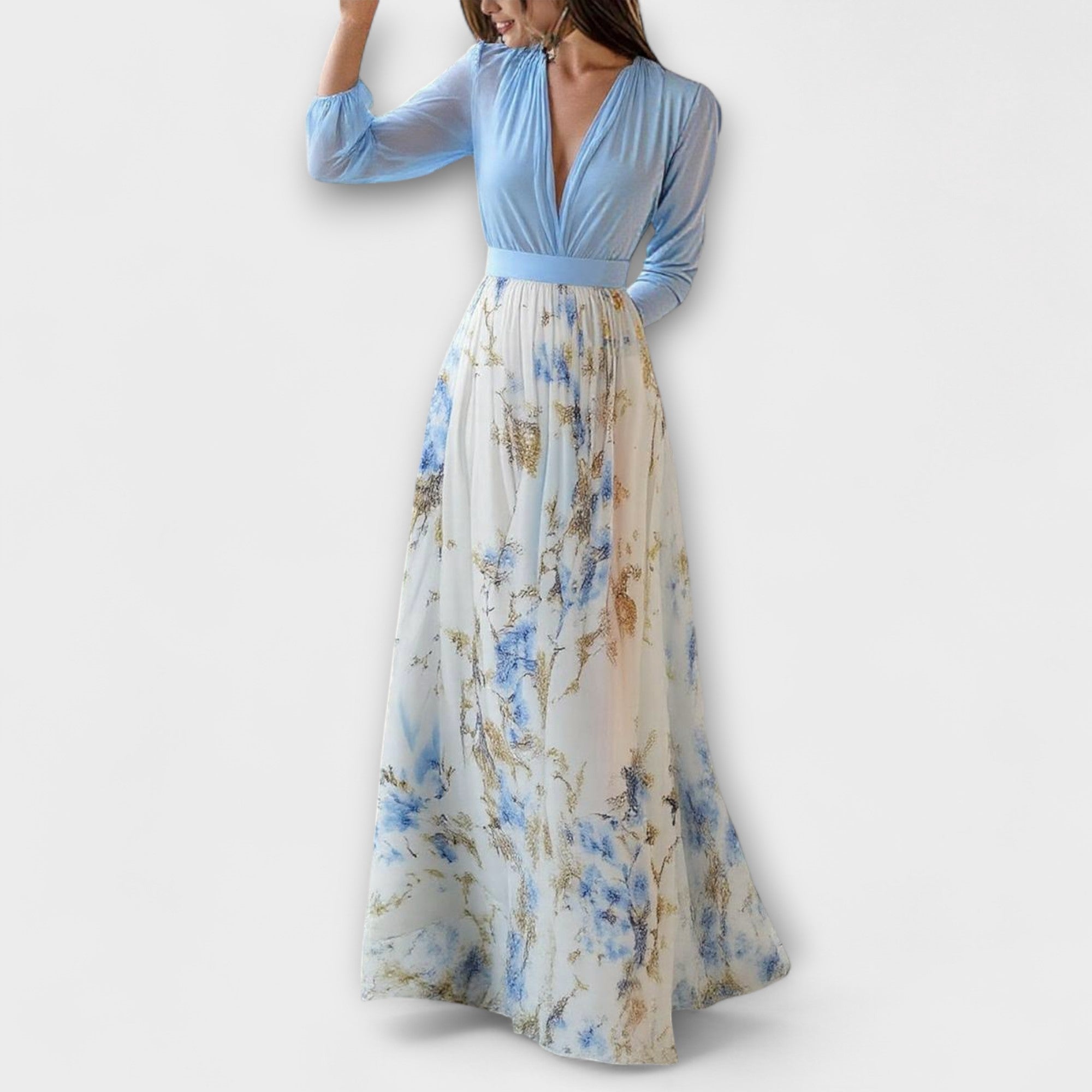 Harper - Blomstrete Maxikjole