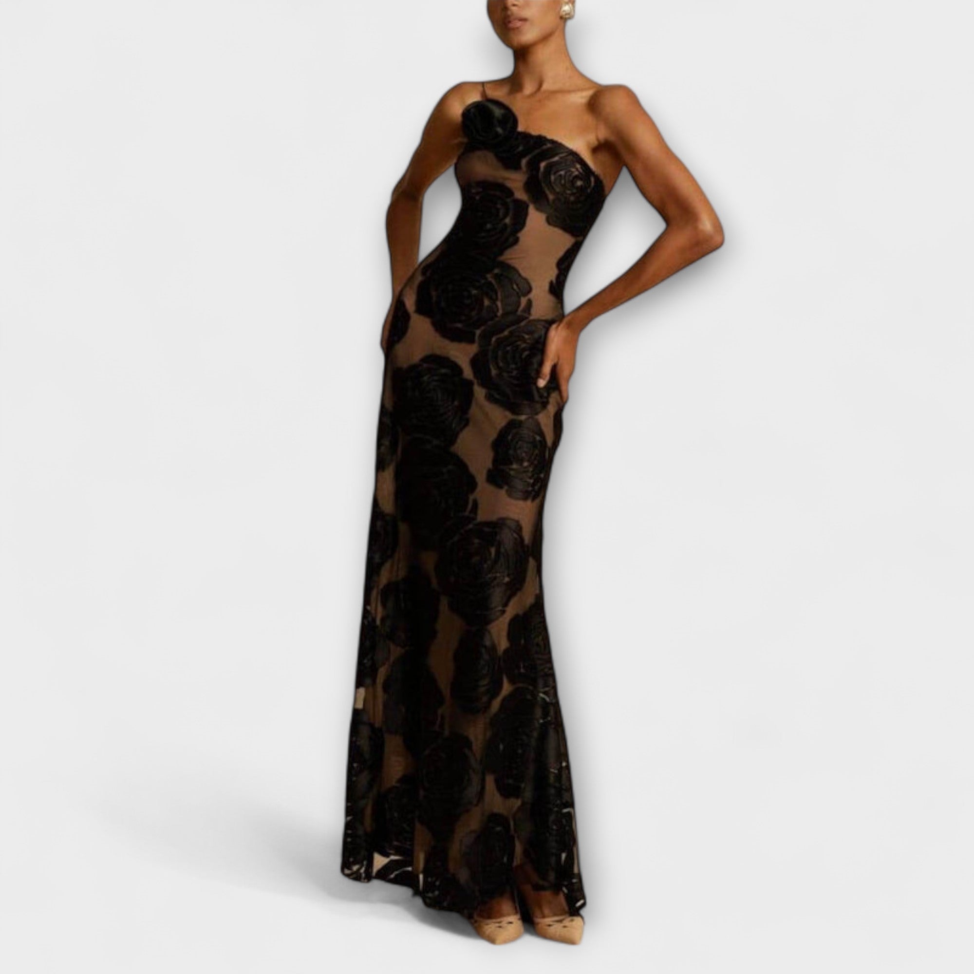 Sara - Blomstre Maxi Kjole