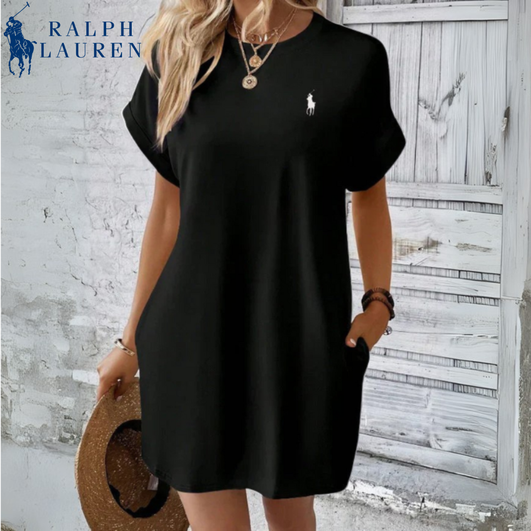R. Lauren Casual Kjole | Minimalistisk Eleganse for Hverdagsbruk