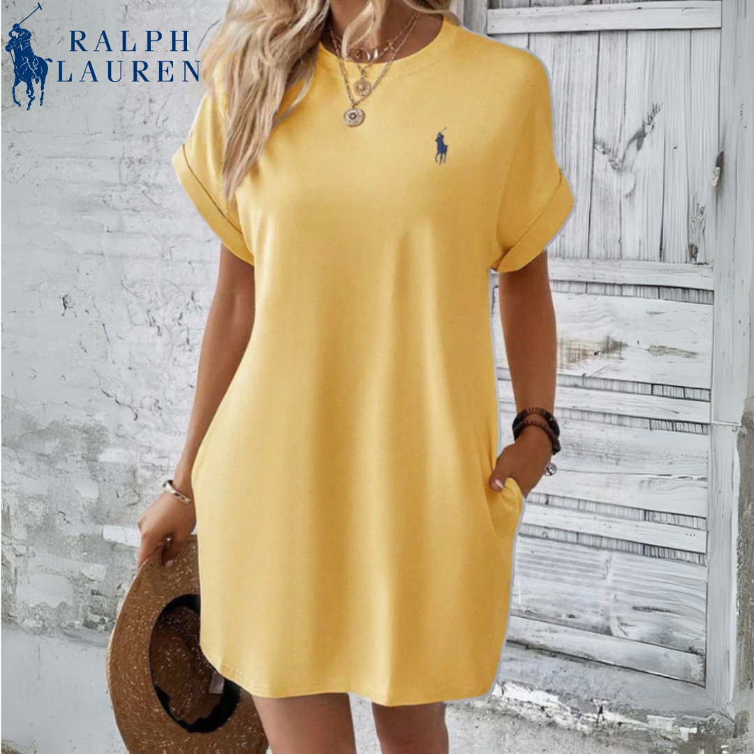 R. Lauren Casual Kjole | Minimalistisk Eleganse for Hverdagsbruk