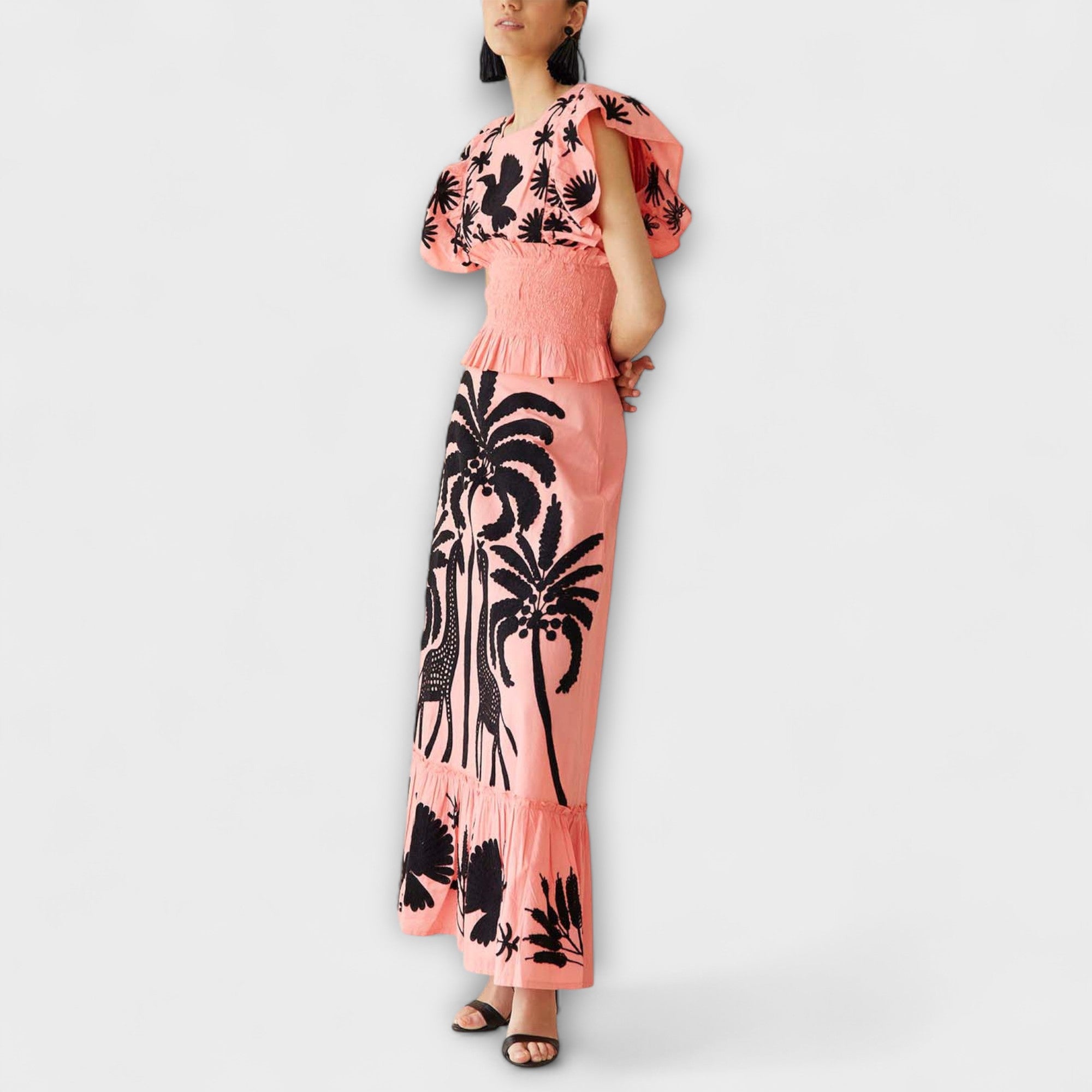 Amy - Chic Palmetre Kjole