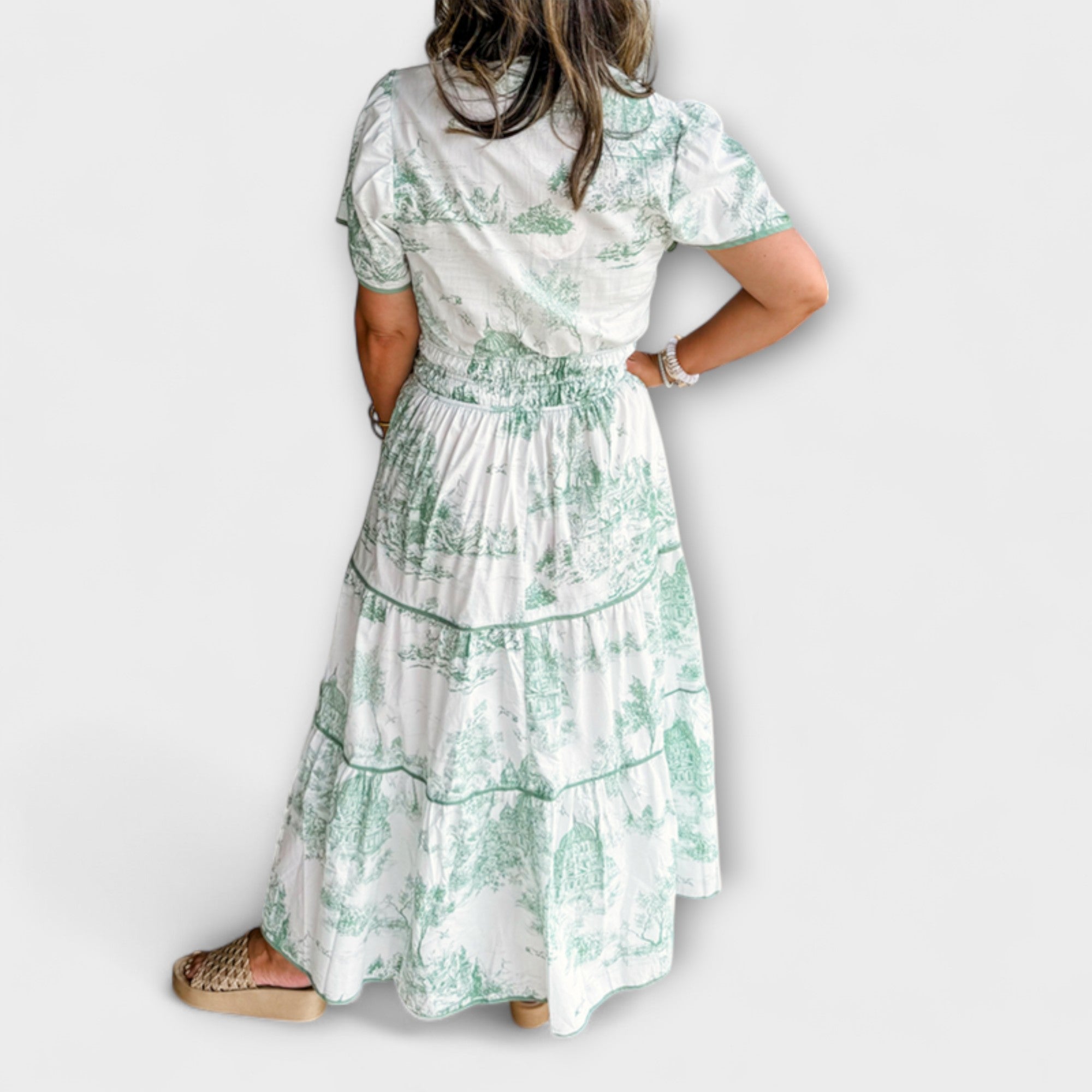 Eliza - Tidløs Toile Maxi Kjole