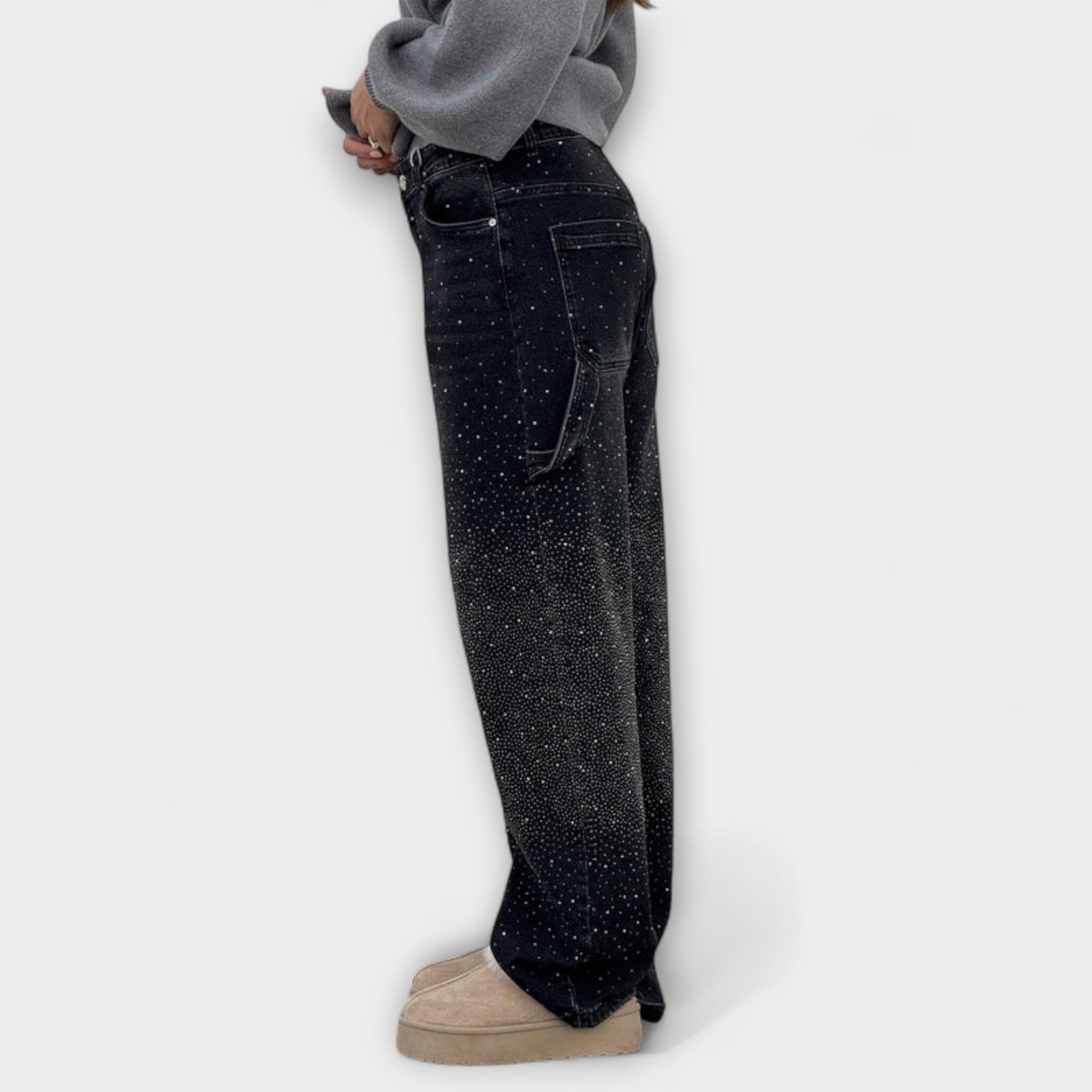 Fable - Shine Denim Jeans i Balloon Carpenter Style