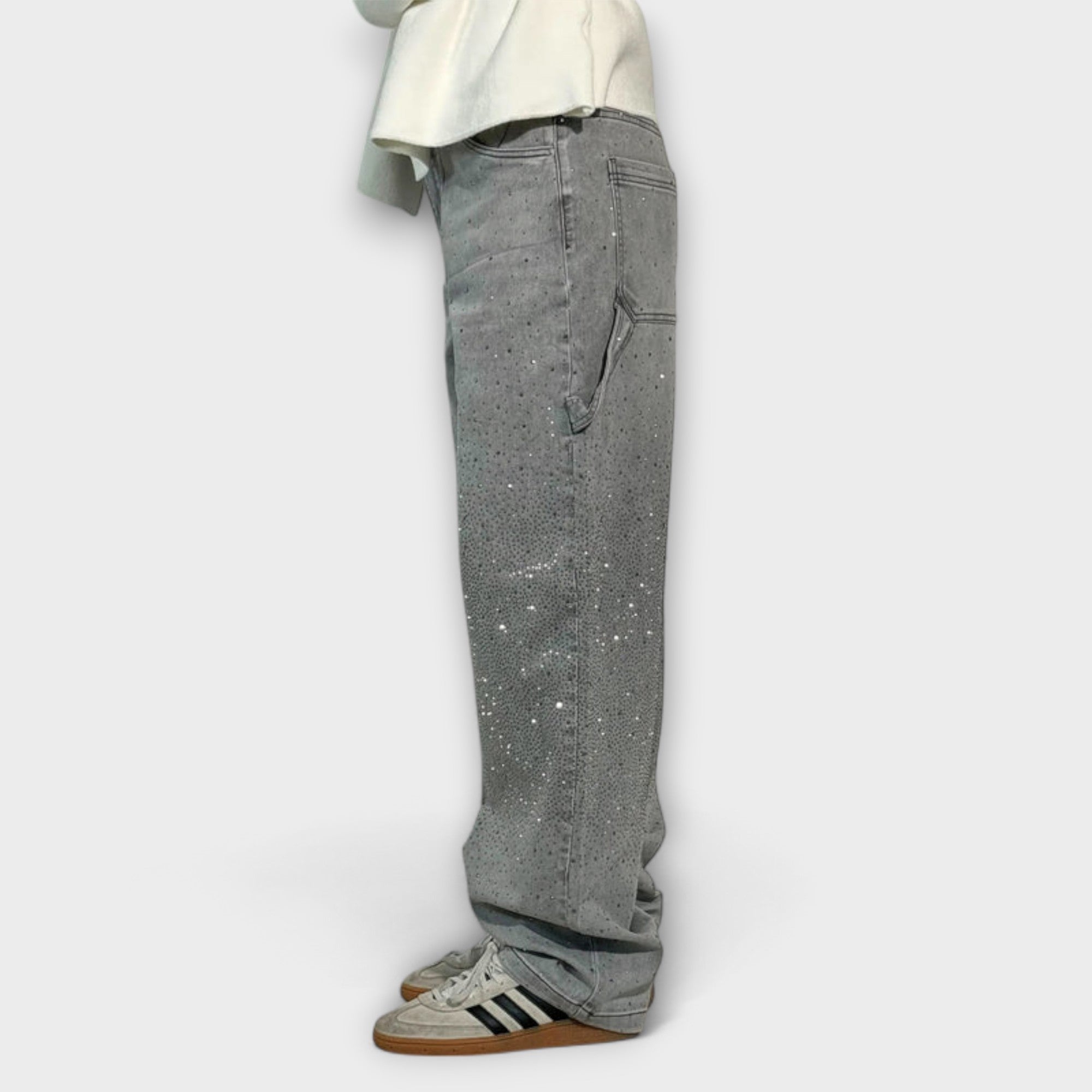 Fable - Shine Denim Jeans i Balloon Carpenter Style