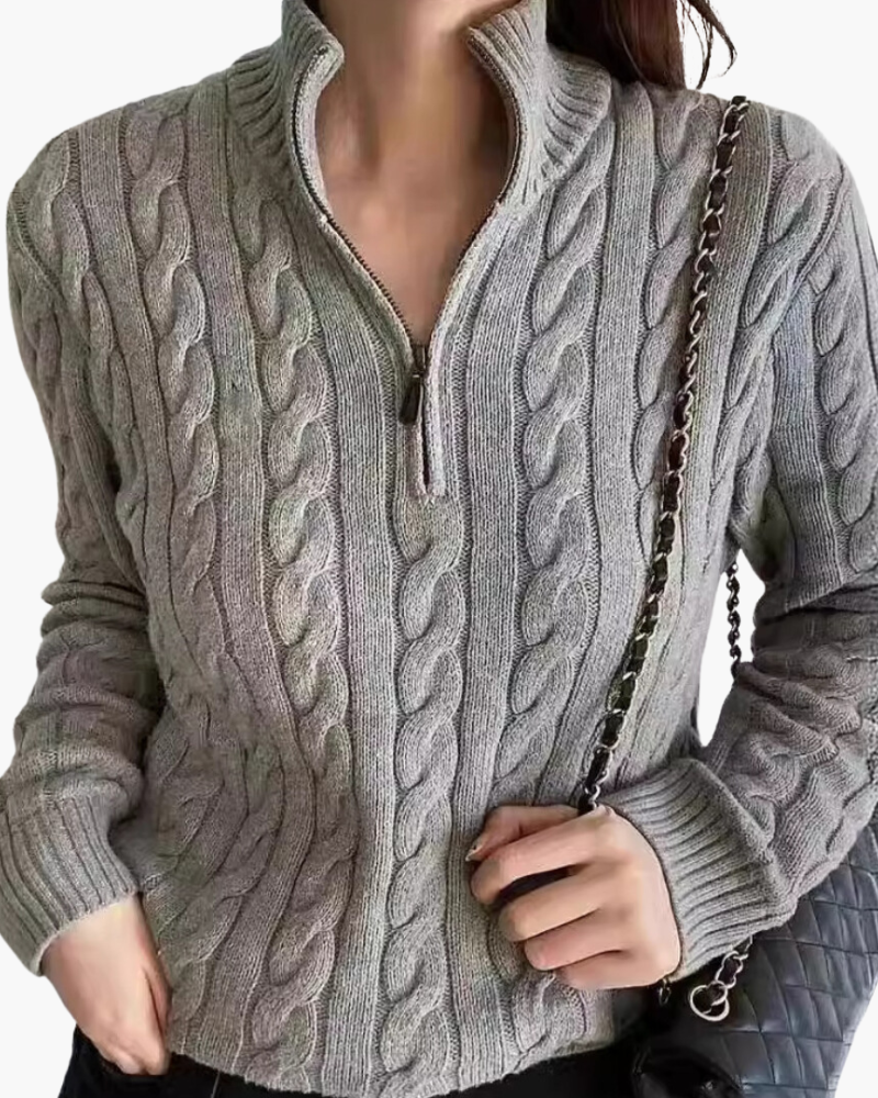Dames Verbier Half Zip Genser