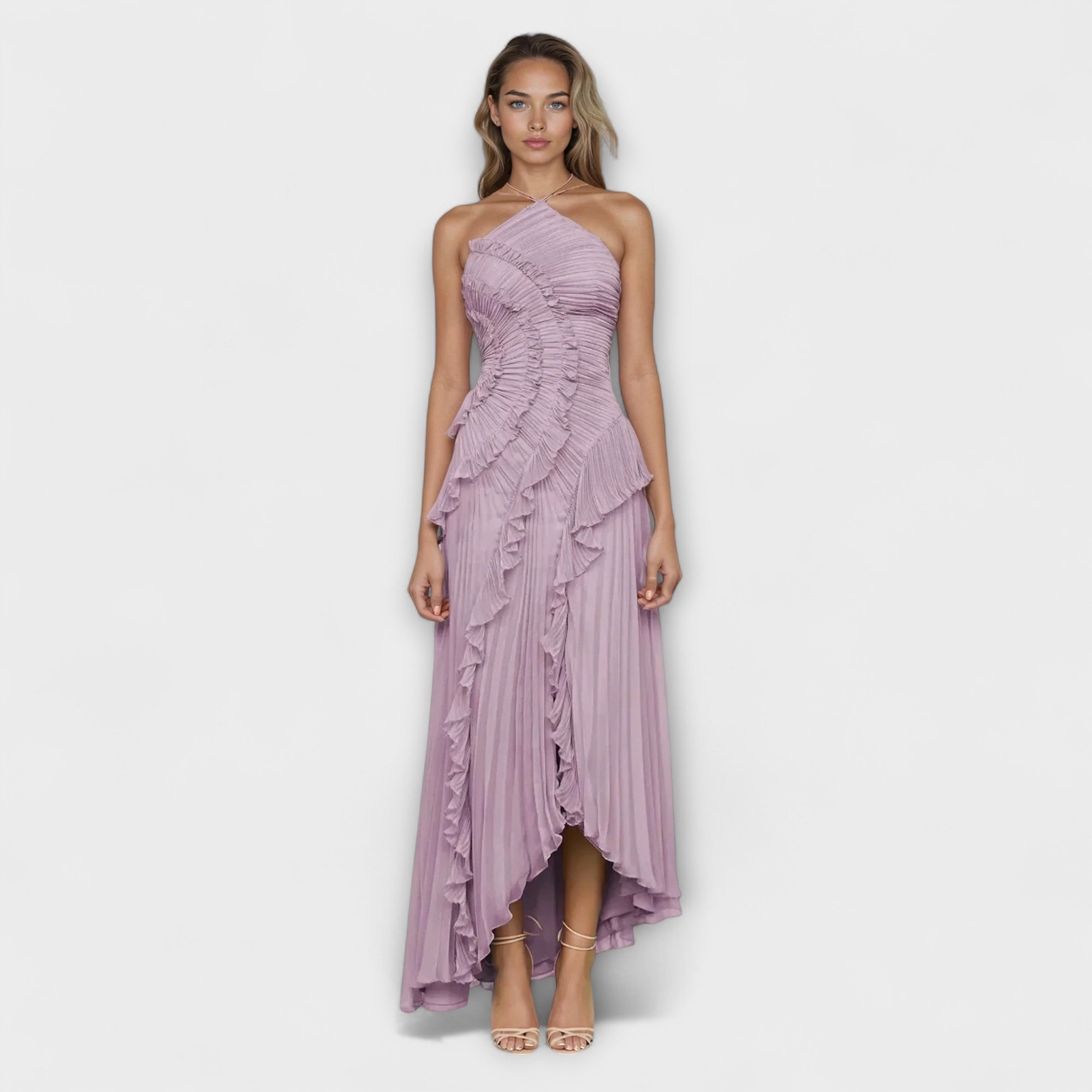 Elisia - Elegant Uten Ermer Lang Kjole