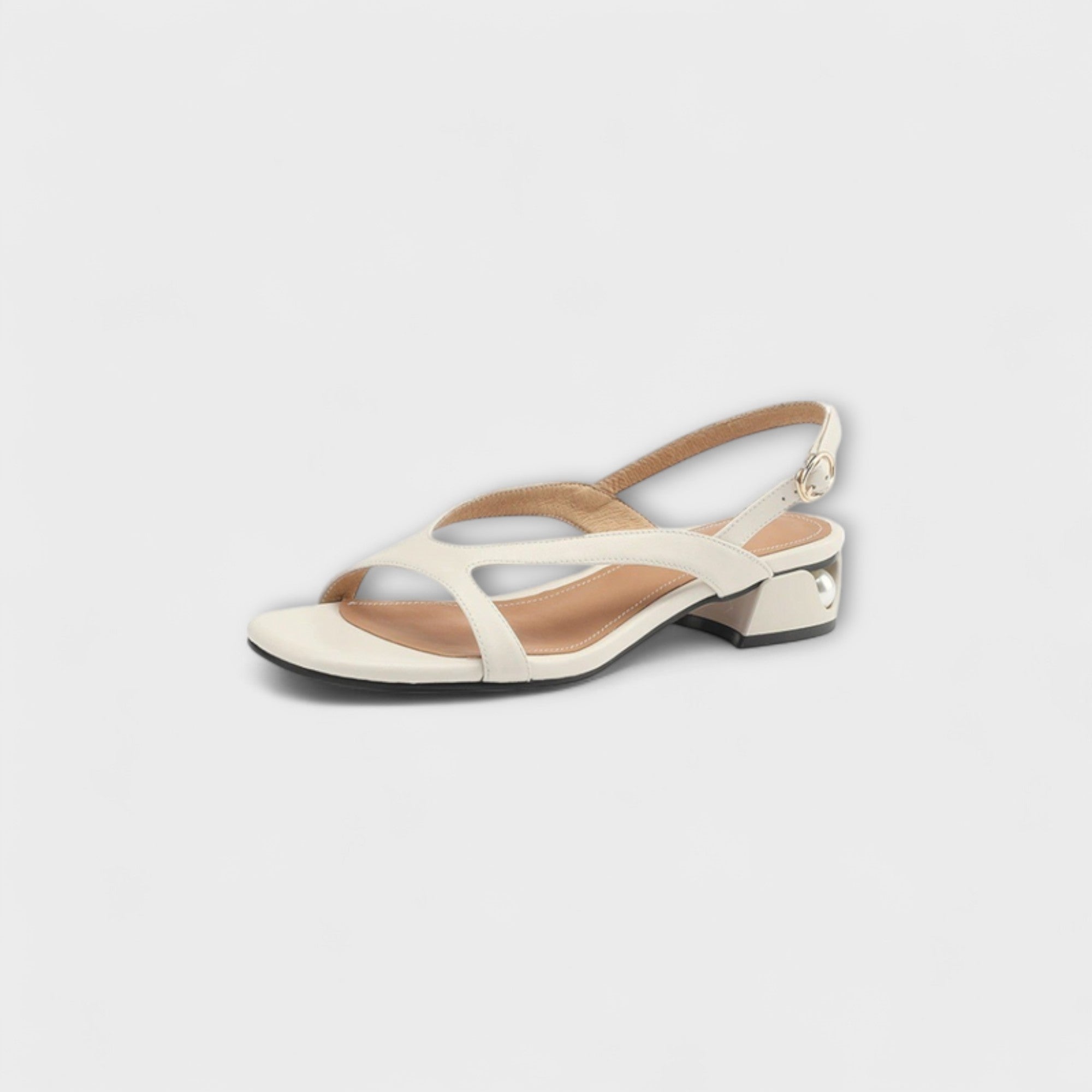 Evelyn - Elegante Flate Sandaler Minna med Raffinert Finish