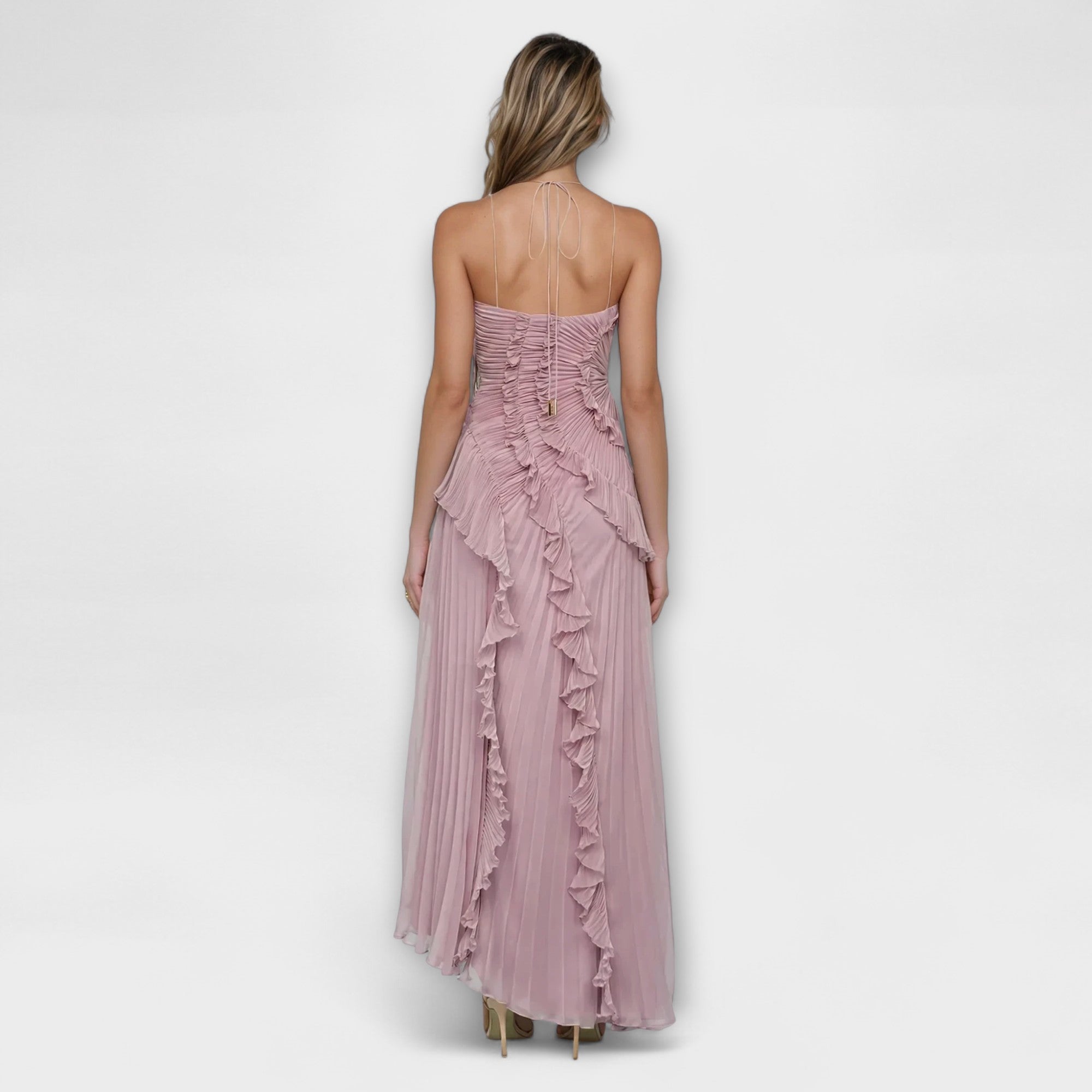 Elisia - Elegant Uten Ermer Lang Kjole