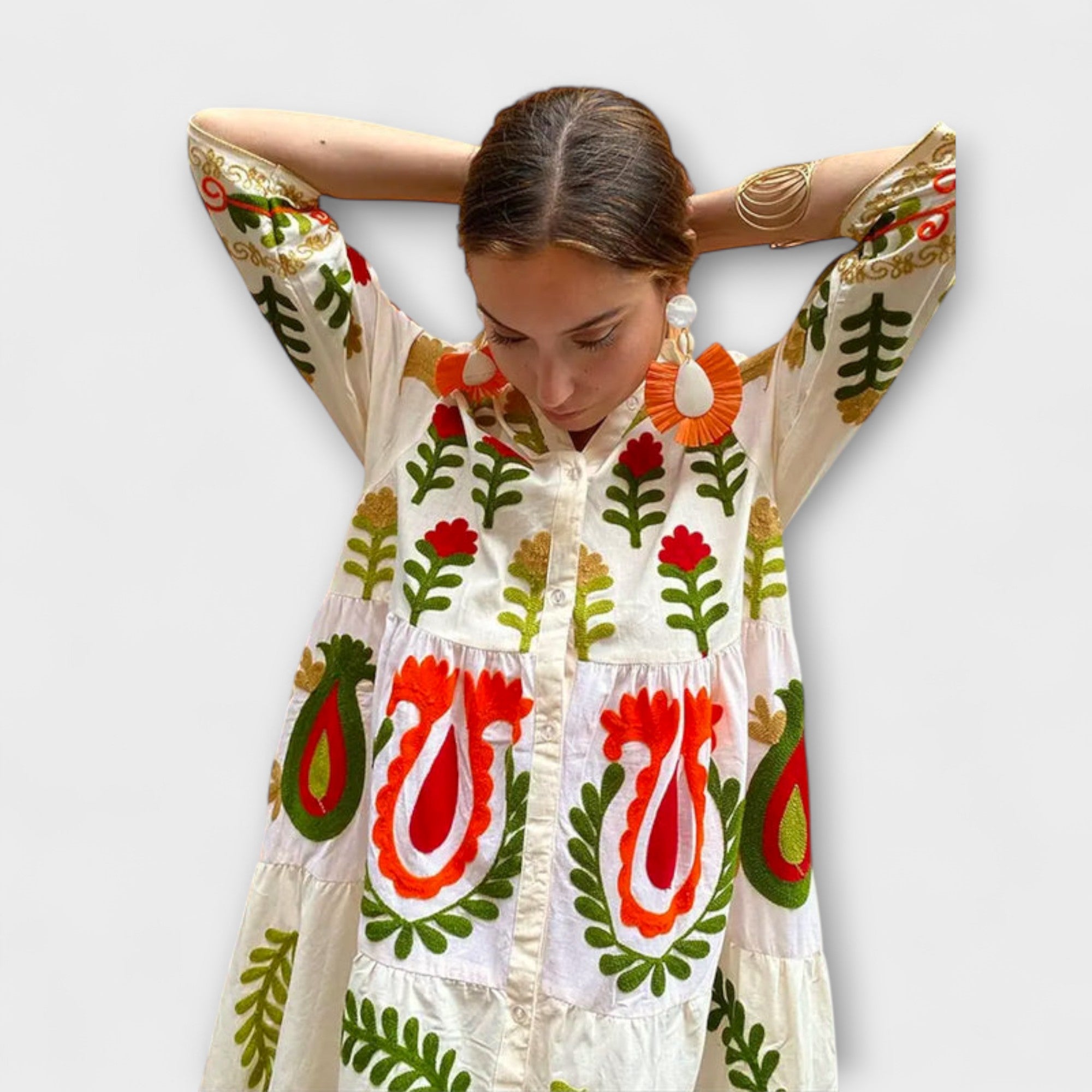 Diona - Elegant Blomsterkjole