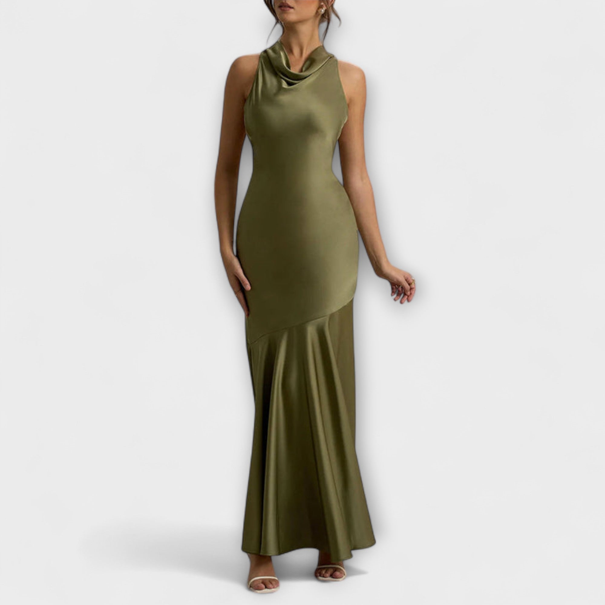 Lennon - Elegant Maxi Kjole i Sateng