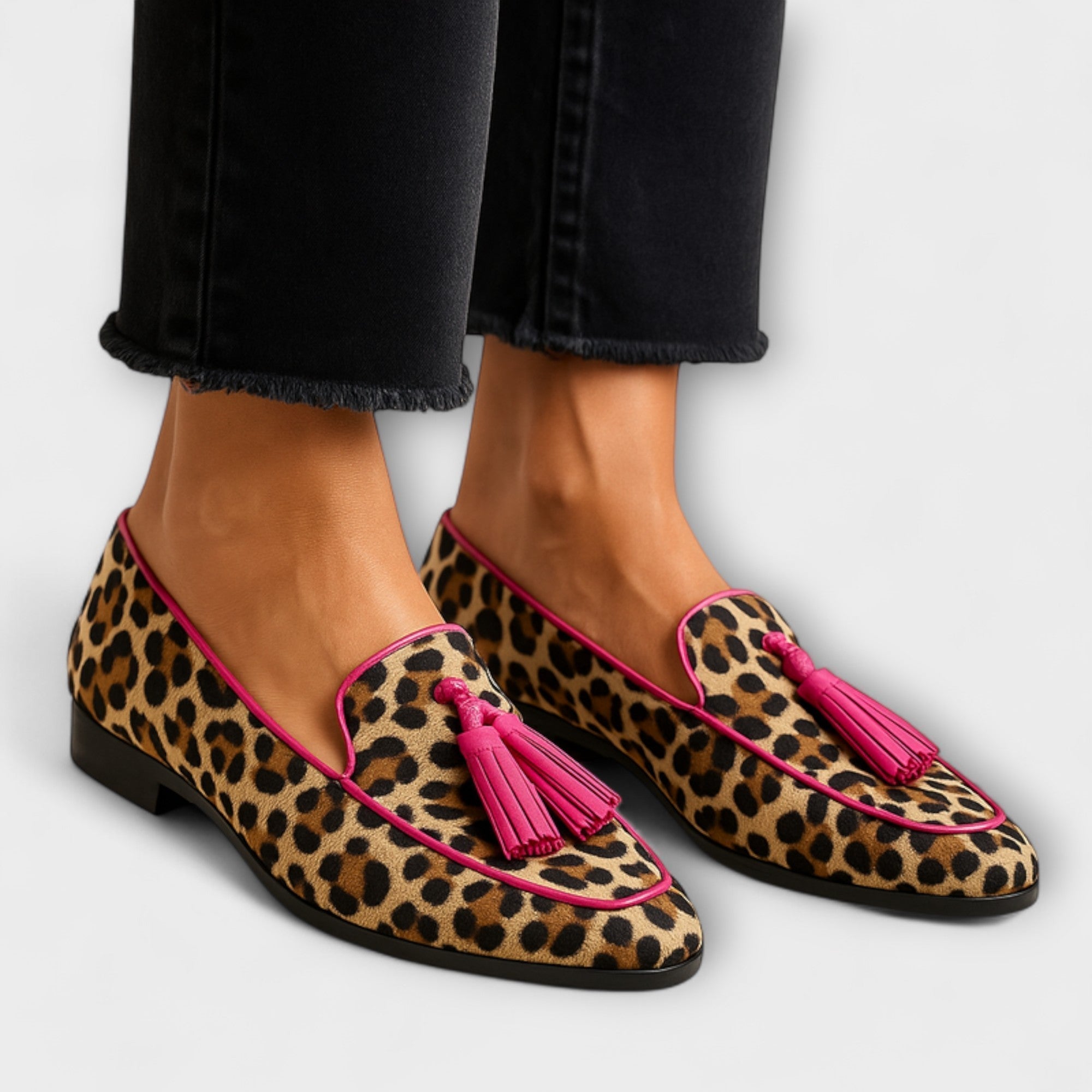 Lana - Slippers med Frynser